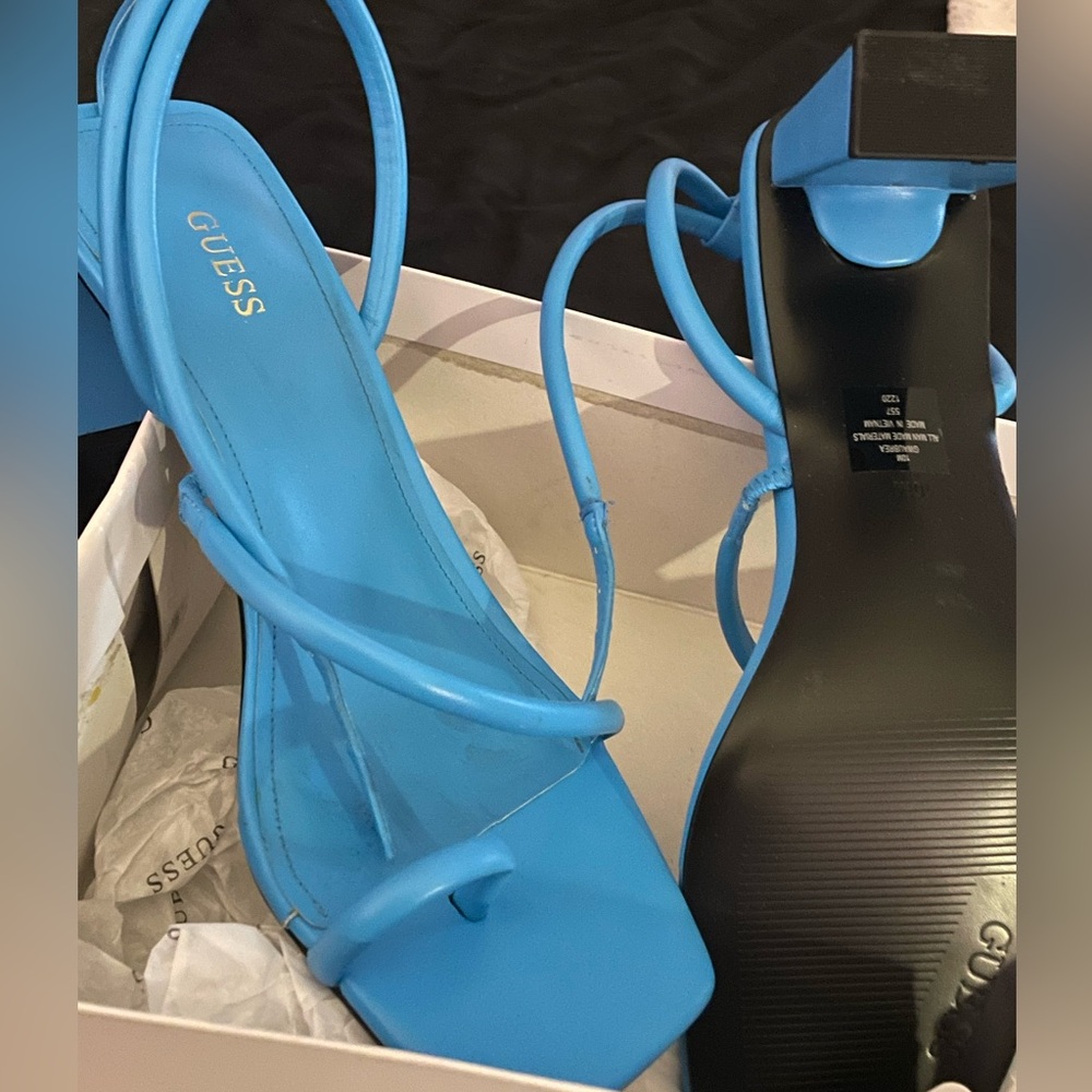 Guess Women's Vibrant Blue Heels